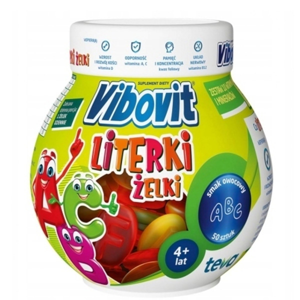 Witamina C Vibovit żelki w kształcie literek - 50szt