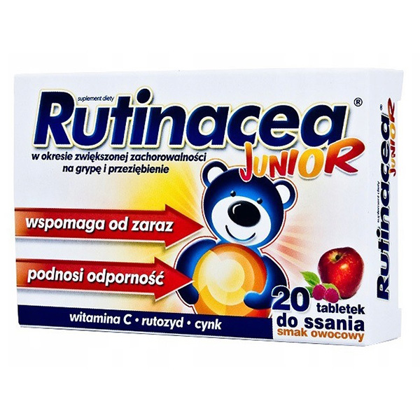 Witamina C dla dziecka Rutinacea Junior tabletki do ssania - 20szt