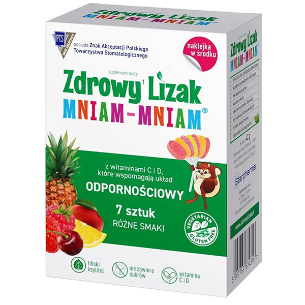 Witamina C dla dzieci w formie zdrowego Lizaka Mniam-Mniam Starpharma