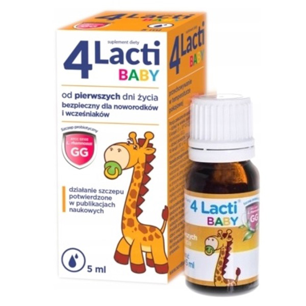 Probiotyk dla dzieci w kropelkach - 4 Lacti Baby 5ml