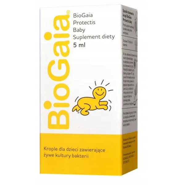 Probiotyk dla dzieci w kropelkach - BioGaia protectis baby 5ml