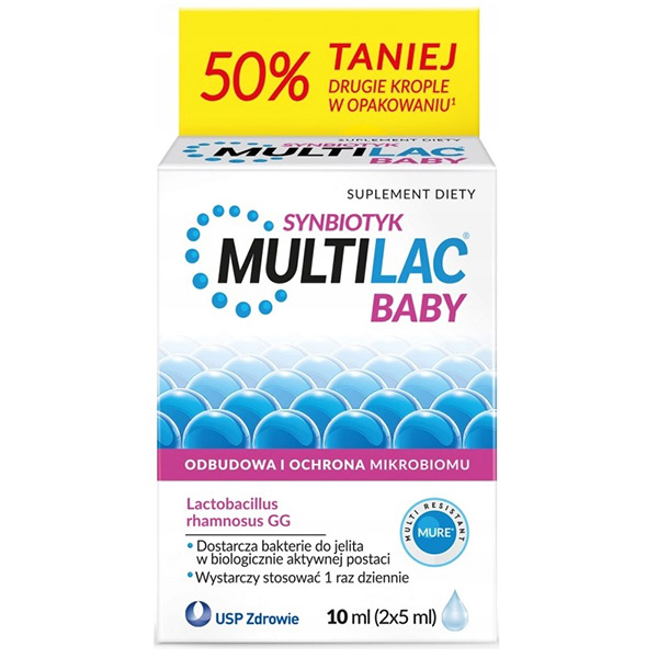 Probiotyk dla dzieci Multilac Baby w kropelkach 10ml