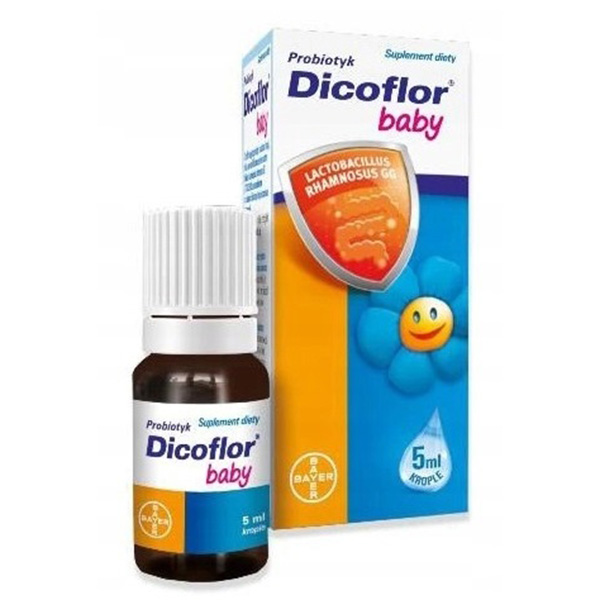 Probiotyk dla dzieci i niemowląt w kropelkach Dicoflor Baby 5ml