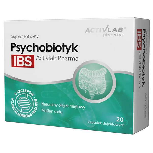 Psychobiotyk w kapsułkach - IBS 20 Activlab Pharma