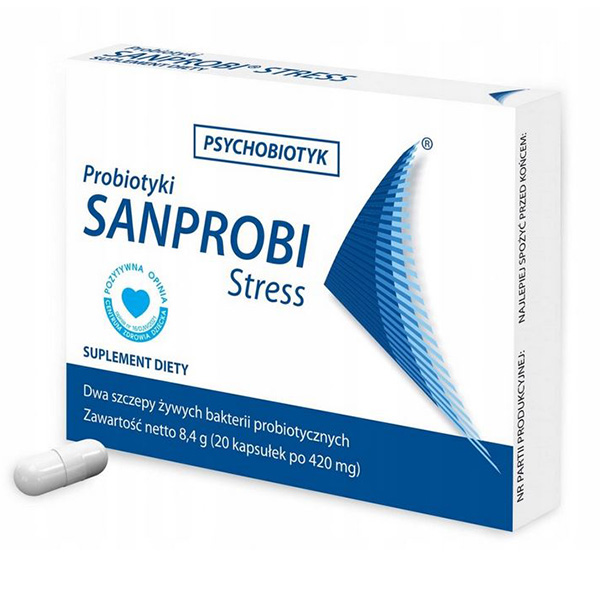 Psychobiotyk w kapsułkach od Sanprobi Stress