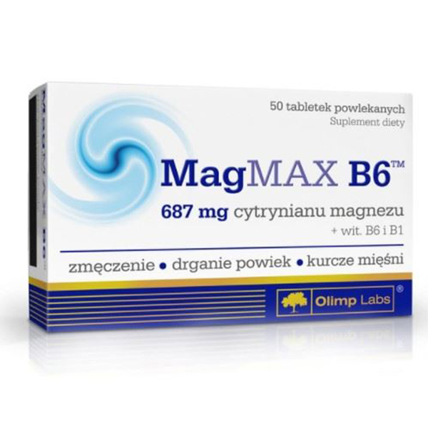 Olimp Labs Mag Max Cytrynian Magnezu 687mg z witaminą B6