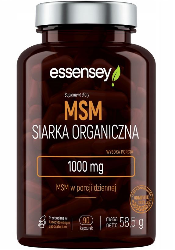 Siarka organiczna MSM 1000mg Essensey 