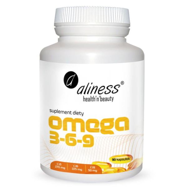 Aliness OMEGA 3 6 9 naturalne kwasy tłuszczowe z oleju lnianego