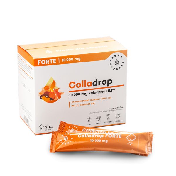 Kolagen Forte Q10 Witamina C Aura Herbals Colladrop