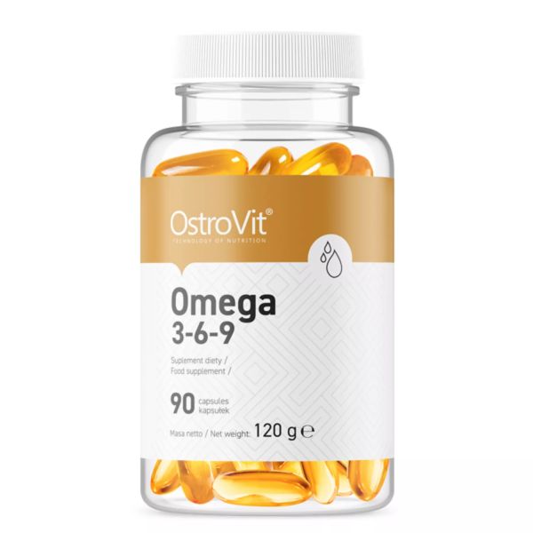 Kwasy tłuszczowe OstroVit Omega 3-6-9 90kapsułek